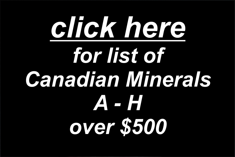 Canada, A-H, over $500